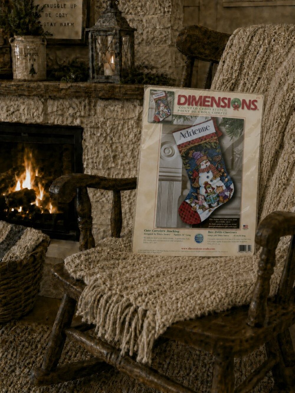 Dimensions Cute Carolers Christmas Cross Stitch Stocking Kit 8751